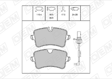 Тормозные колодки дисковые OEM OEM0589KTD