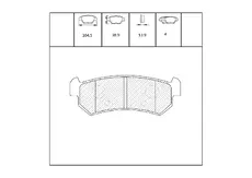 Тормозные колодки дисковые OEM OEM0095KTD