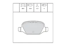 Тормозные колодки дисковые OEM OEM0399KTD