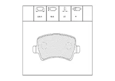 Тормозные колодки дисковые OEM OEM0181KTD