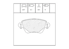 Тормозные колодки дисковые OEM OEM0292KTD