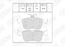 Тормозные колодки дисковые OEM OEM0431KTD
