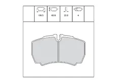 Тормозные колодки дисковые OEM OEM0539KTD