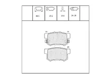 Тормозные колодки дисковые OEM OEM0493KTD