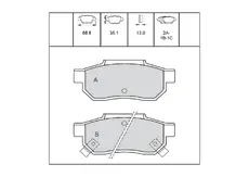 Тормозные колодки дисковые OEM OEM0504KTD