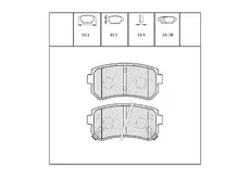 Тормозные колодки дисковые OEM OEM0020KTD
