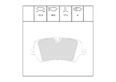 Тормозные колодки дисковые OEM OEM0396KTD