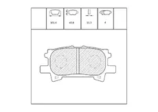 Тормозные колодки дисковые OEM OEM0211KTD
