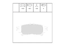 Тормозные колодки дисковые OEM OEM0473KTD