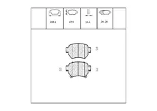 Тормозные колодки дисковые OEM OEM0557KTD