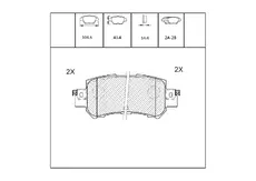 Тормозные колодки дисковые OEM OEM0218KTD