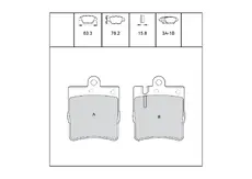 Тормозные колодки дисковые OEM OEM0554KTD