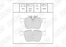 Тормозные колодки дисковые OEM OEM0414KTD