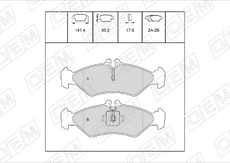 Тормозные колодки дисковые OEM OEM0364KTD