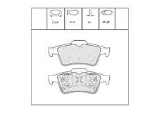 Тормозные колодки дисковые OEM OEM0192KTD