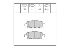Тормозные колодки дисковые OEM OEM0087KTD