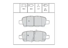 Тормозные колодки дисковые OEM OEM0064KTD
