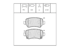Тормозные колодки дисковые OEM OEM0143KTD