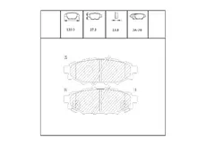 Тормозные колодки дисковые OEM OEM0166KTD