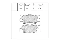 Тормозные колодки дисковые OEM OEM0199KTD