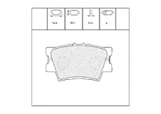Тормозные колодки дисковые OEM OEM0091KTD