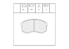 Тормозные колодки дисковые OEM OEM0090KTD