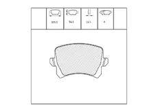 Тормозные колодки дисковые OEM OEM0068KTD