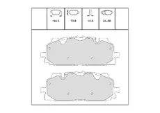 Тормозные колодки дисковые OEM OEM0176KTD