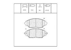 Тормозные колодки дисковые OEM OEM0290KTD