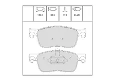 Тормозные колодки дисковые OEM OEM0456KTD
