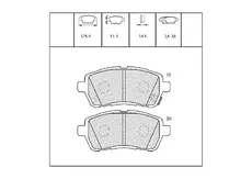 Тормозные колодки дисковые OEM OEM0258KTD