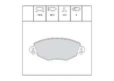 Тормозные колодки дисковые OEM OEM0415KTD