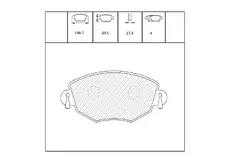 Тормозные колодки дисковые OEM OEM0288KTD