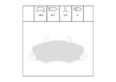Тормозные колодки дисковые OEM OEM0565KTD