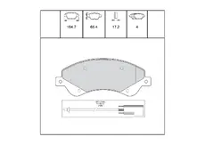 Тормозные колодки дисковые OEM OEM0343KTD