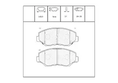 Тормозные колодки дисковые OEM OEM0249KTD
