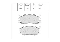 Тормозные колодки дисковые OEM OEM0083KTD