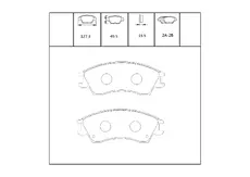 Тормозные колодки дисковые OEM OEM0270KTD