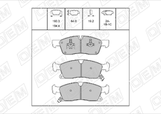 Тормозные колодки дисковые OEM OEM0328KTD
