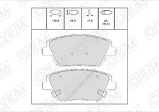 Тормозные колодки дисковые OEM OEM0515KTD