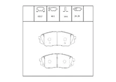 Тормозные колодки дисковые OEM OEM0409KTD