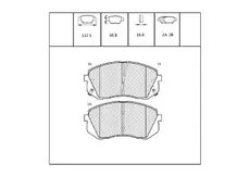 Тормозные колодки дисковые OEM OEM0024KTD