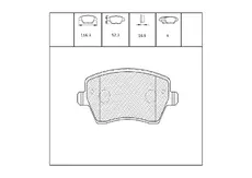 Тормозные колодки дисковые OEM OEM0011KTD