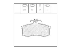 Тормозные колодки дисковые OEM OEM0028KTD