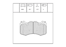Тормозные колодки дисковые OEM OEM0513KTD