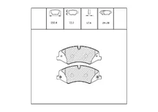 Тормозные колодки дисковые OEM OEM0339KTD