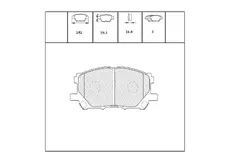 Тормозные колодки дисковые OEM OEM0146KTD