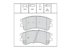 Тормозные колодки дисковые OEM OEM0370KTD