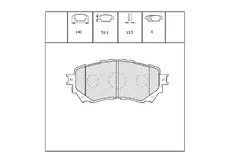 Тормозные колодки дисковые OEM OEM0190KTD