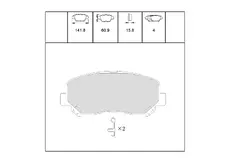 Тормозные колодки дисковые OEM OEM0188KTD